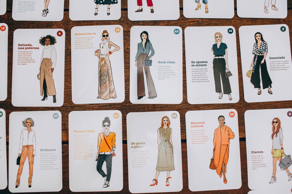 Illustrations for different styles and outfits