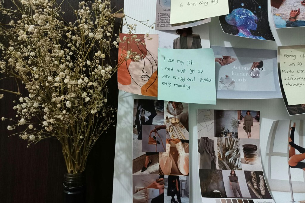 Personal style vision board